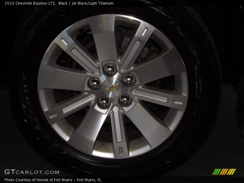Black / Jet Black/Light Titanium 2010 Chevrolet Equinox LTZ