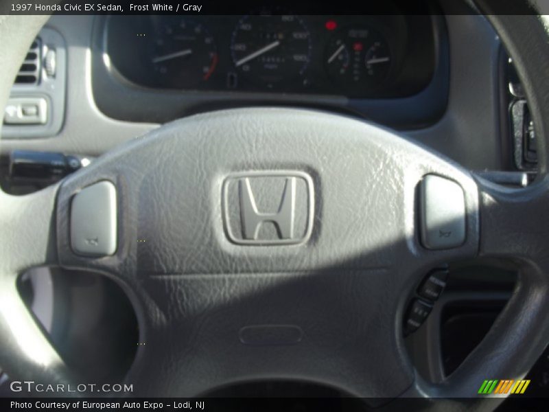 Frost White / Gray 1997 Honda Civic EX Sedan