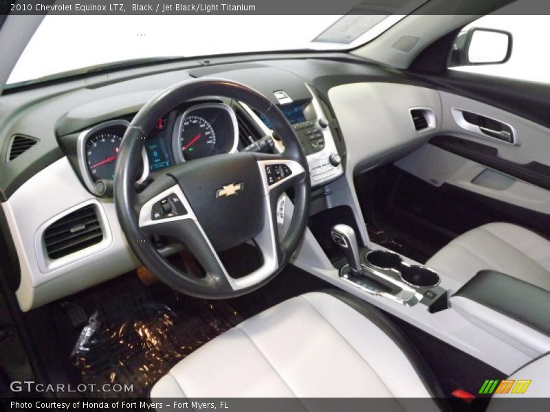 Black / Jet Black/Light Titanium 2010 Chevrolet Equinox LTZ