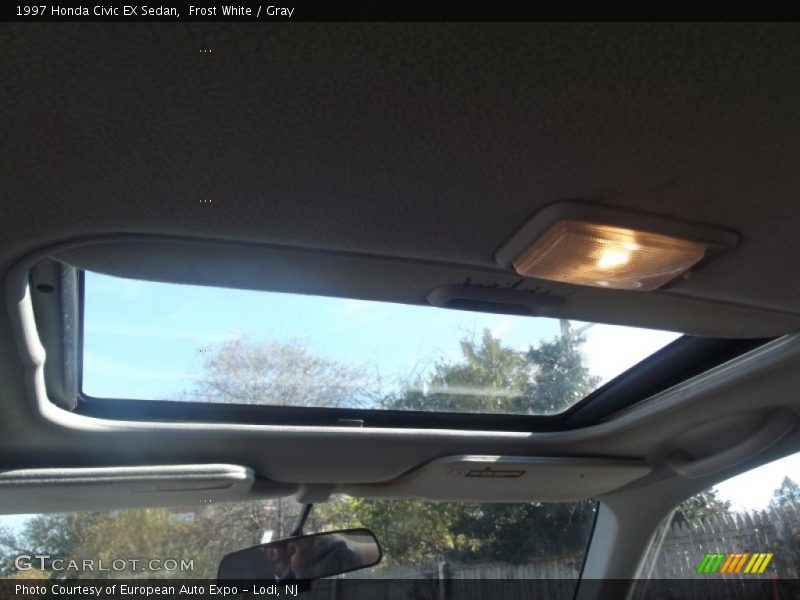 Frost White / Gray 1997 Honda Civic EX Sedan