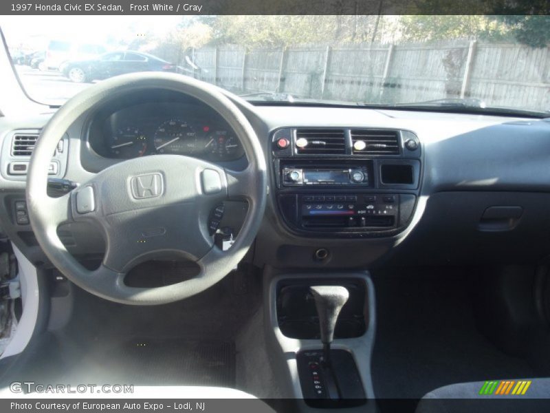 Frost White / Gray 1997 Honda Civic EX Sedan