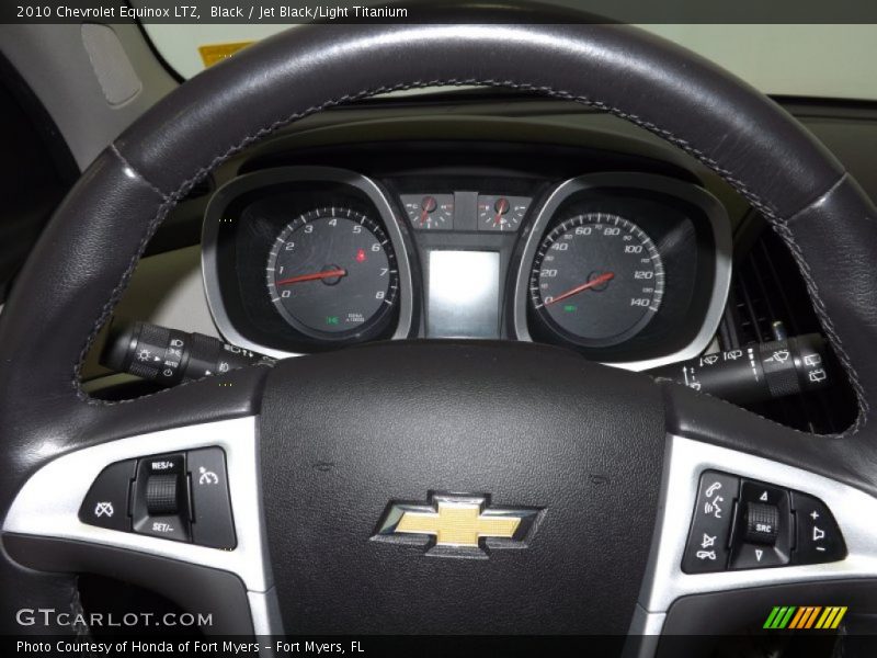 Black / Jet Black/Light Titanium 2010 Chevrolet Equinox LTZ