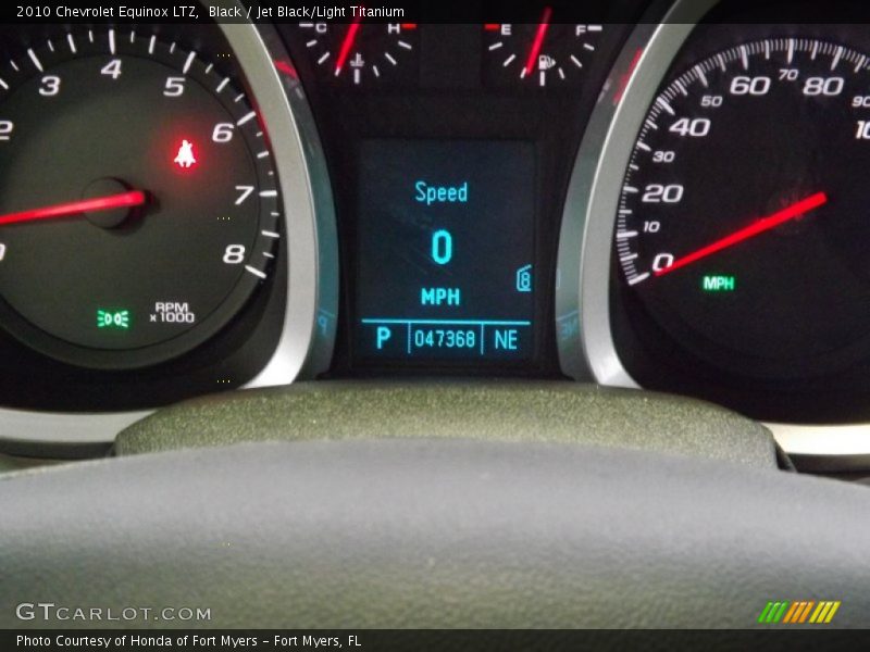 Black / Jet Black/Light Titanium 2010 Chevrolet Equinox LTZ
