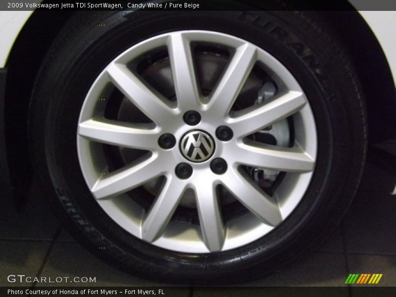 Candy White / Pure Beige 2009 Volkswagen Jetta TDI SportWagen