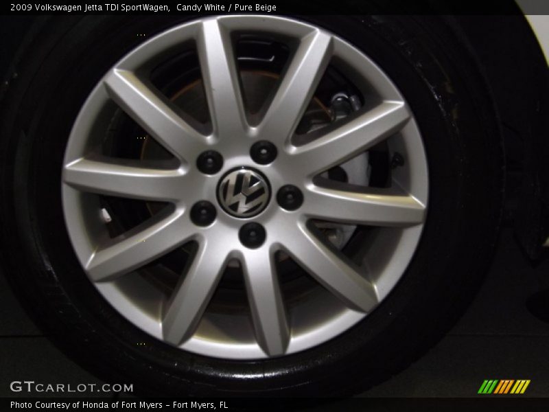 Candy White / Pure Beige 2009 Volkswagen Jetta TDI SportWagen
