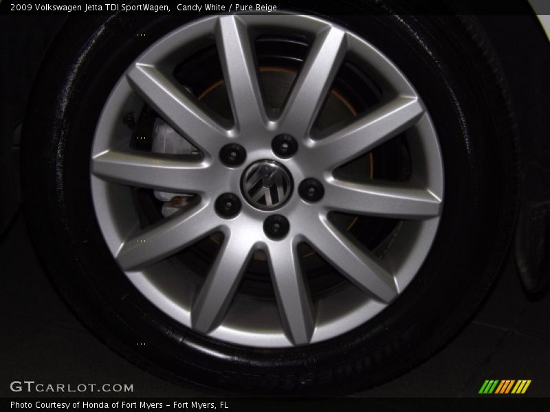 Candy White / Pure Beige 2009 Volkswagen Jetta TDI SportWagen
