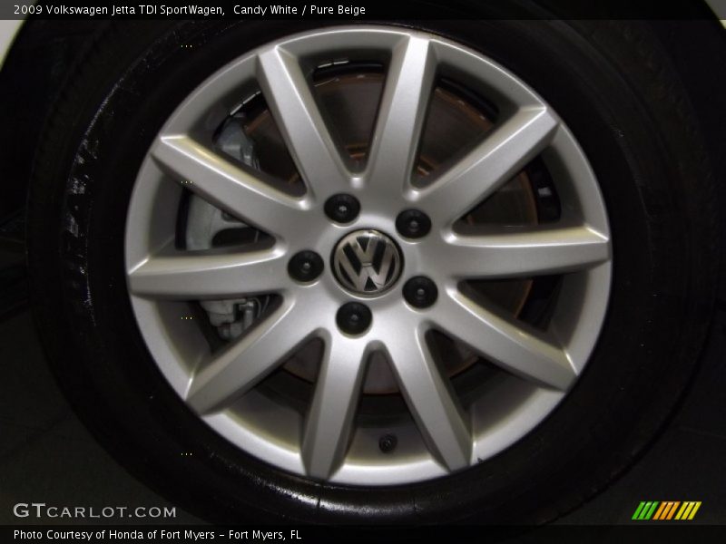 Candy White / Pure Beige 2009 Volkswagen Jetta TDI SportWagen