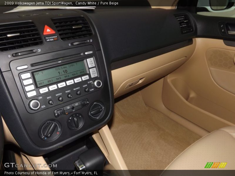 Candy White / Pure Beige 2009 Volkswagen Jetta TDI SportWagen