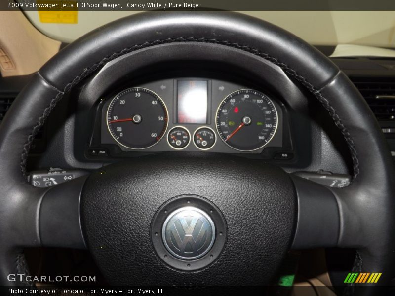 Candy White / Pure Beige 2009 Volkswagen Jetta TDI SportWagen