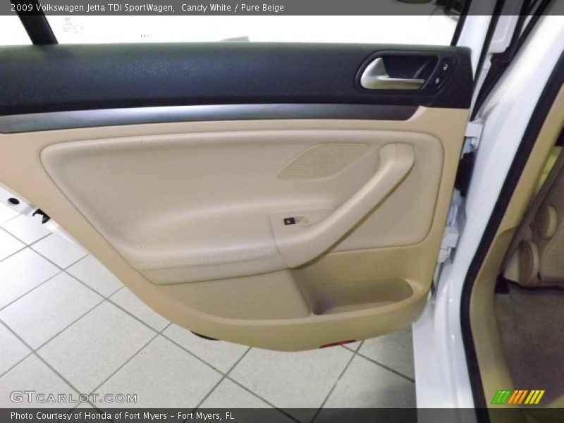 Candy White / Pure Beige 2009 Volkswagen Jetta TDI SportWagen