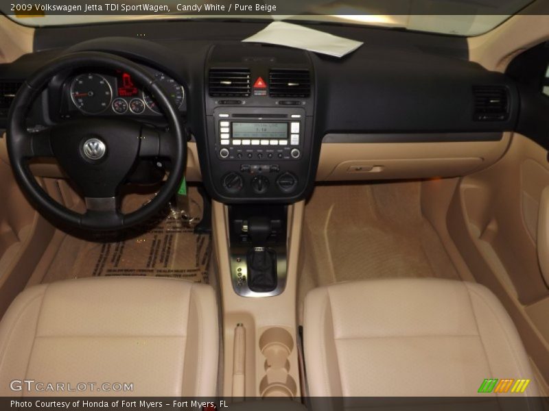 Candy White / Pure Beige 2009 Volkswagen Jetta TDI SportWagen