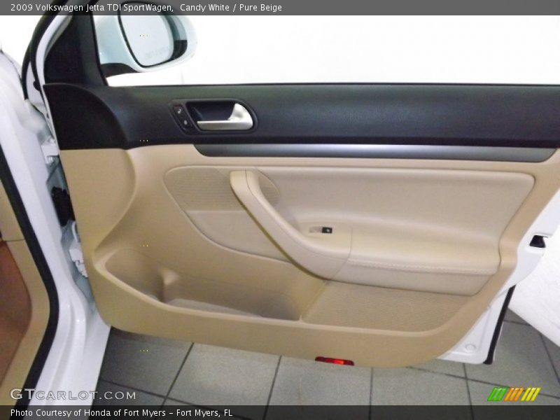 Candy White / Pure Beige 2009 Volkswagen Jetta TDI SportWagen