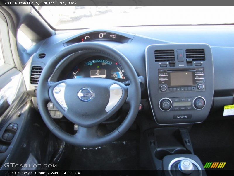 Brilliant Silver / Black 2013 Nissan LEAF S