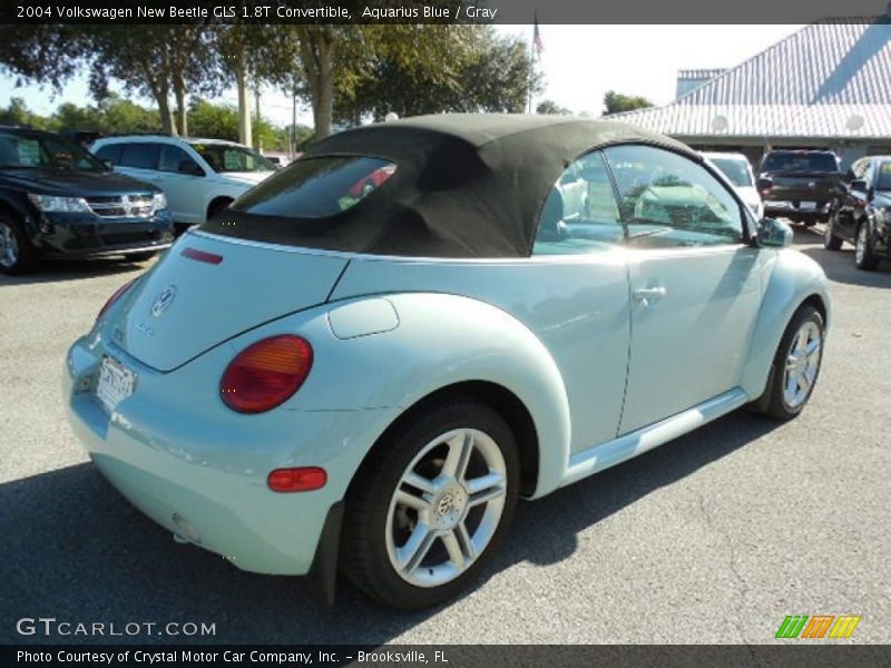 Aquarius Blue / Gray 2004 Volkswagen New Beetle GLS 1.8T Convertible