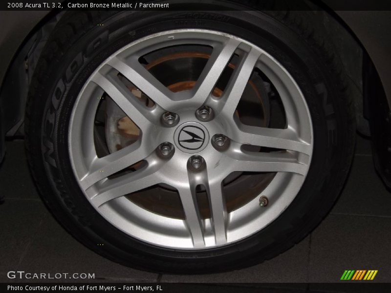 Carbon Bronze Metallic / Parchment 2008 Acura TL 3.2