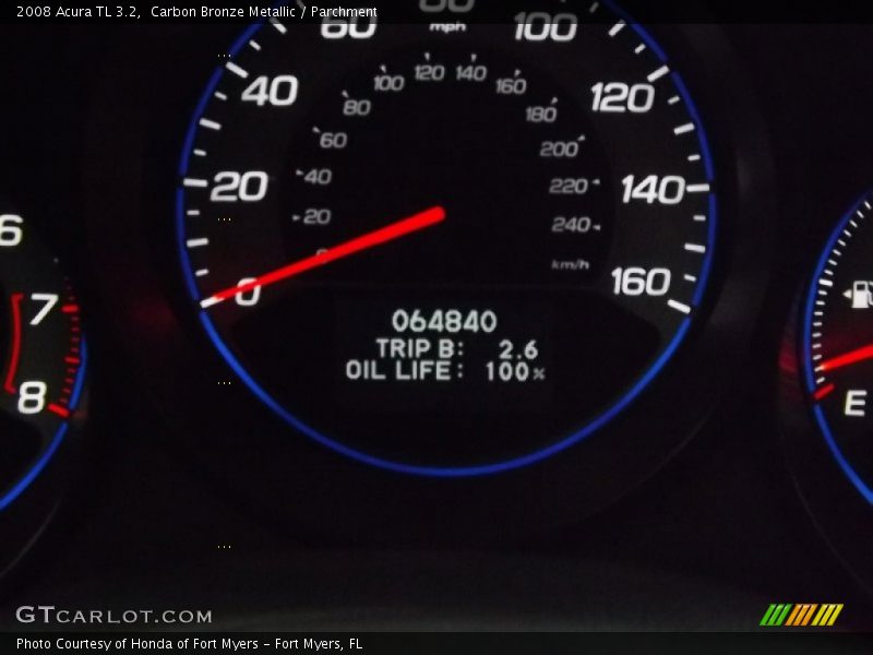 Carbon Bronze Metallic / Parchment 2008 Acura TL 3.2