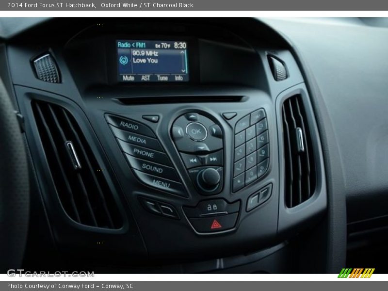 Oxford White / ST Charcoal Black 2014 Ford Focus ST Hatchback