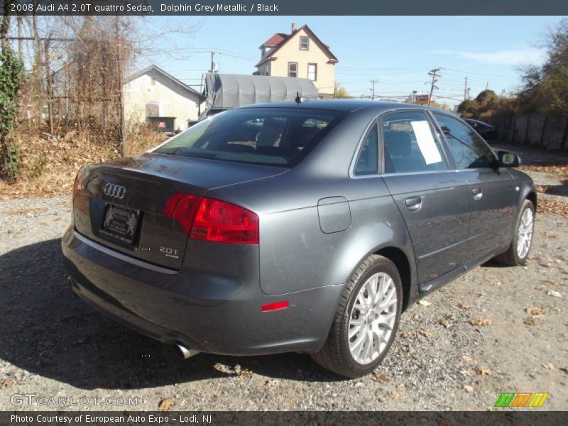 Dolphin Grey Metallic / Black 2008 Audi A4 2.0T quattro Sedan