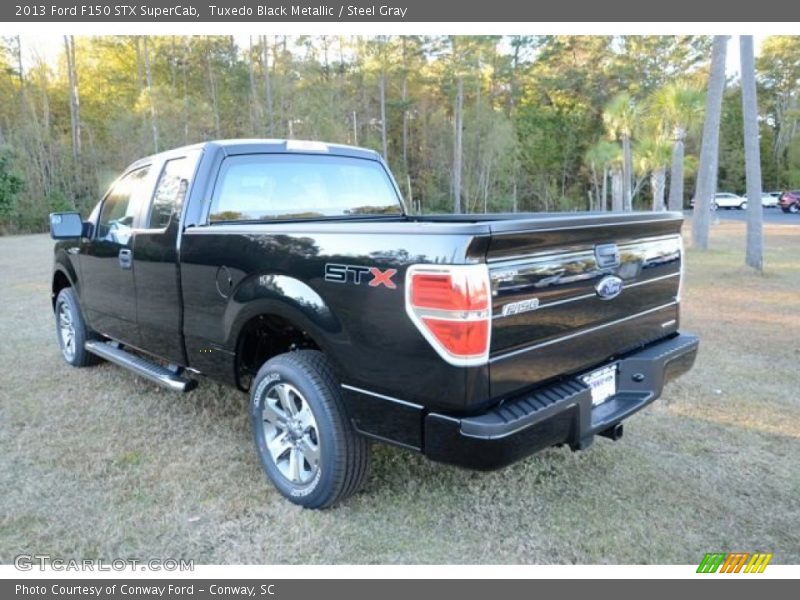 Tuxedo Black Metallic / Steel Gray 2013 Ford F150 STX SuperCab