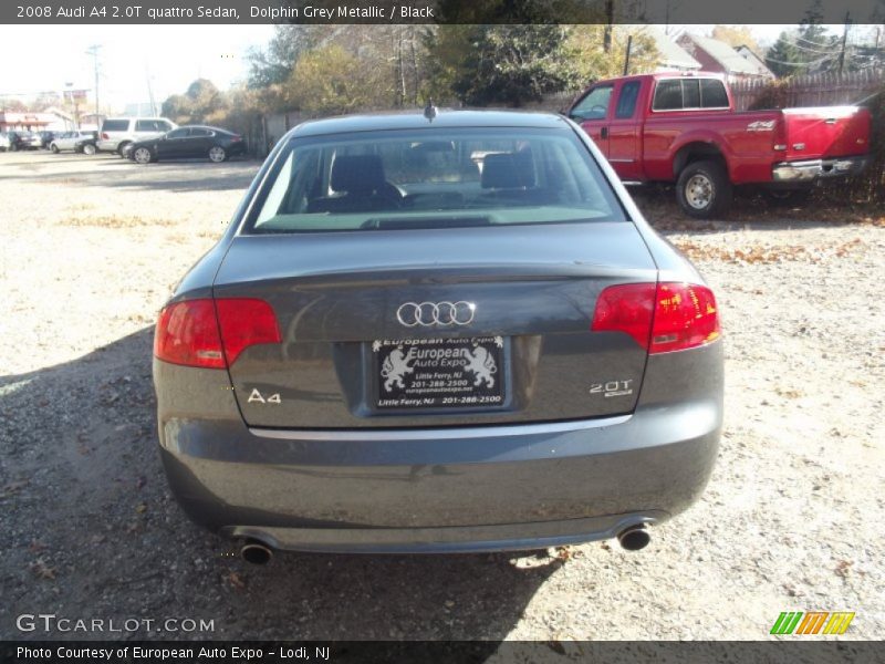 Dolphin Grey Metallic / Black 2008 Audi A4 2.0T quattro Sedan