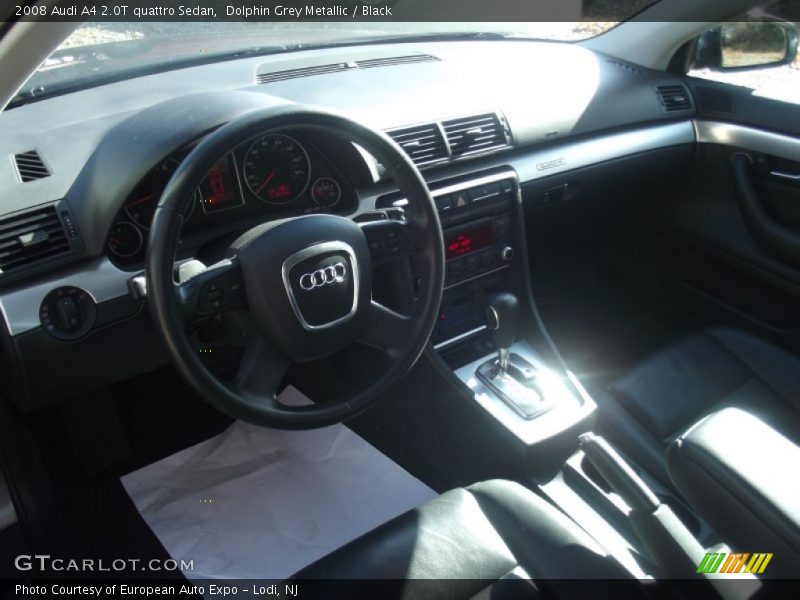 Dolphin Grey Metallic / Black 2008 Audi A4 2.0T quattro Sedan