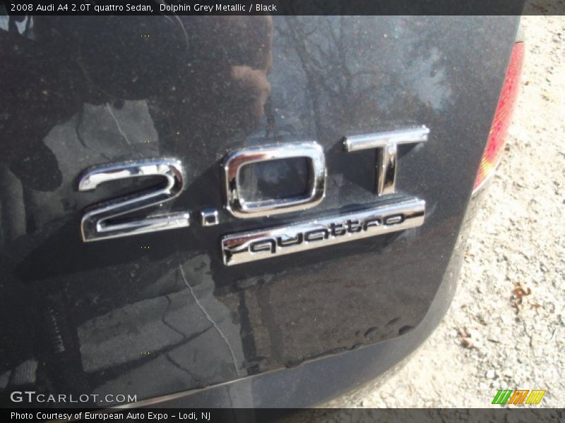 Dolphin Grey Metallic / Black 2008 Audi A4 2.0T quattro Sedan