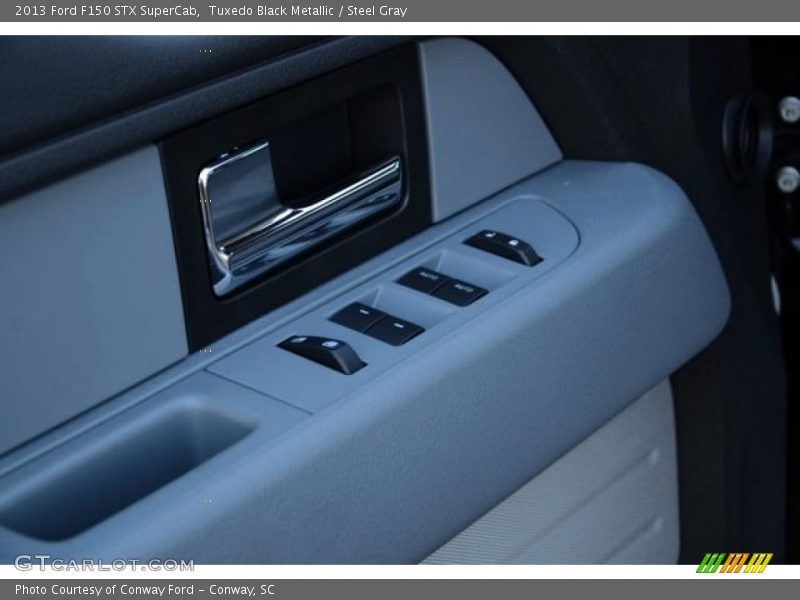 Tuxedo Black Metallic / Steel Gray 2013 Ford F150 STX SuperCab