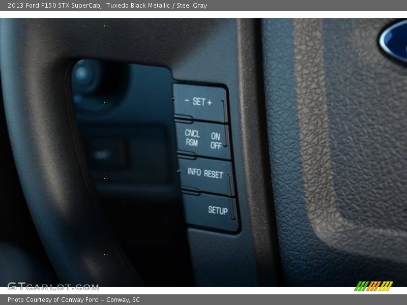 Tuxedo Black Metallic / Steel Gray 2013 Ford F150 STX SuperCab