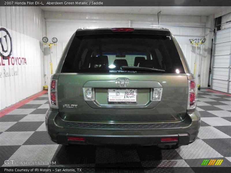 Aberdeen Green Metallic / Saddle 2007 Honda Pilot EX-L