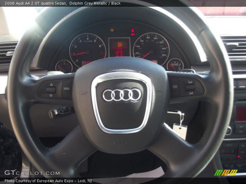 Dolphin Grey Metallic / Black 2008 Audi A4 2.0T quattro Sedan