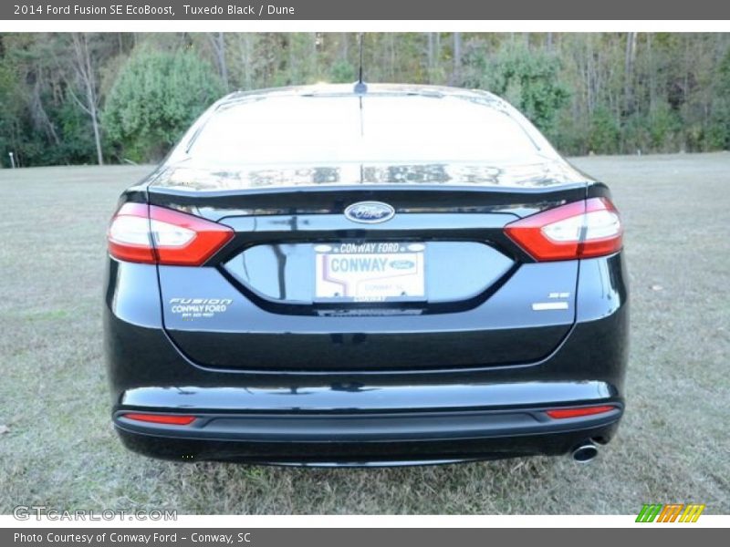 Tuxedo Black / Dune 2014 Ford Fusion SE EcoBoost