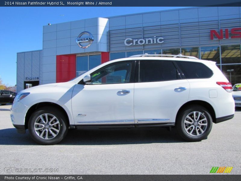 Moonlight White / Almond 2014 Nissan Pathfinder Hybrid SL