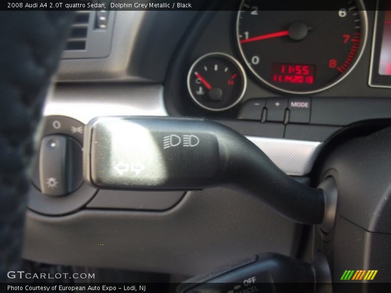 Dolphin Grey Metallic / Black 2008 Audi A4 2.0T quattro Sedan