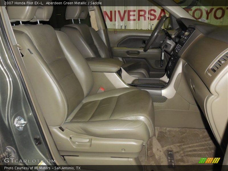 Aberdeen Green Metallic / Saddle 2007 Honda Pilot EX-L
