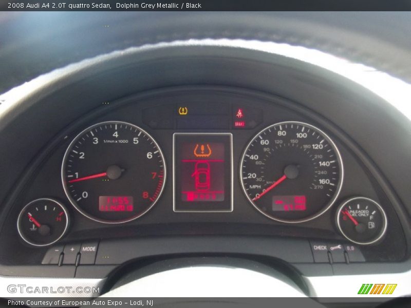 Dolphin Grey Metallic / Black 2008 Audi A4 2.0T quattro Sedan