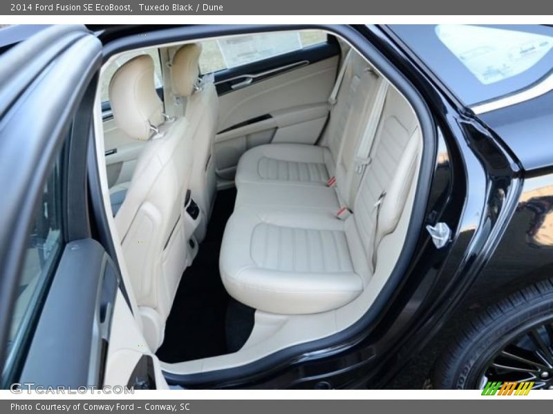 Tuxedo Black / Dune 2014 Ford Fusion SE EcoBoost