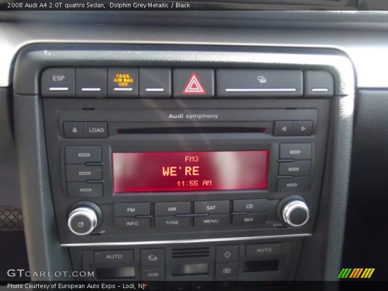 Dolphin Grey Metallic / Black 2008 Audi A4 2.0T quattro Sedan