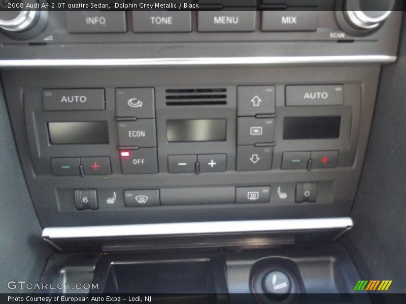 Dolphin Grey Metallic / Black 2008 Audi A4 2.0T quattro Sedan