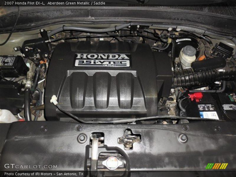 Aberdeen Green Metallic / Saddle 2007 Honda Pilot EX-L
