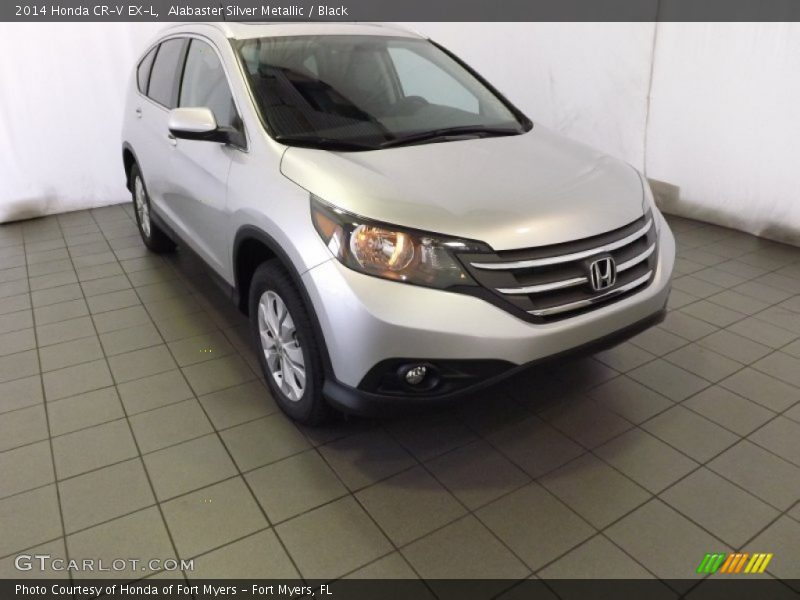 Alabaster Silver Metallic / Black 2014 Honda CR-V EX-L