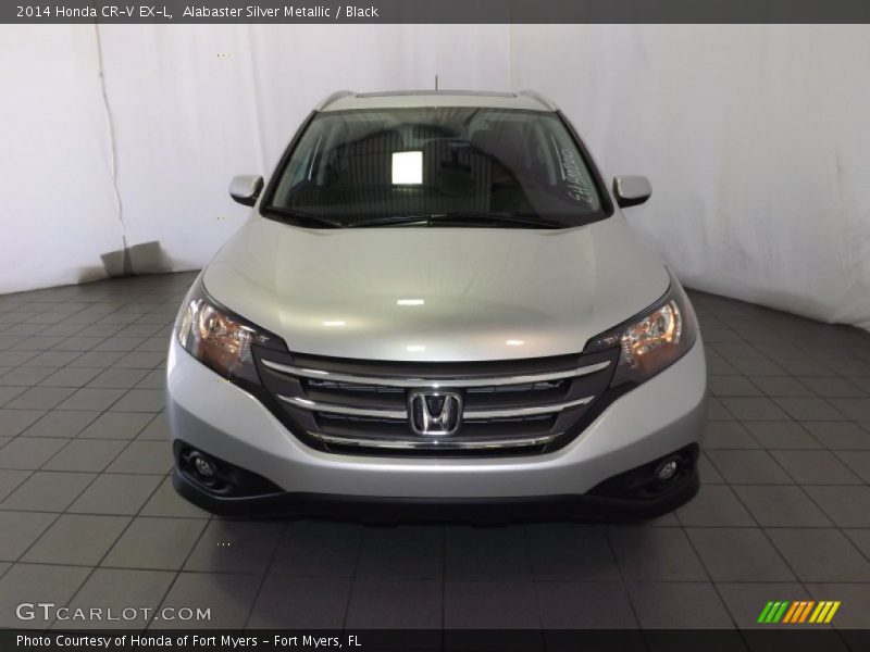 Alabaster Silver Metallic / Black 2014 Honda CR-V EX-L
