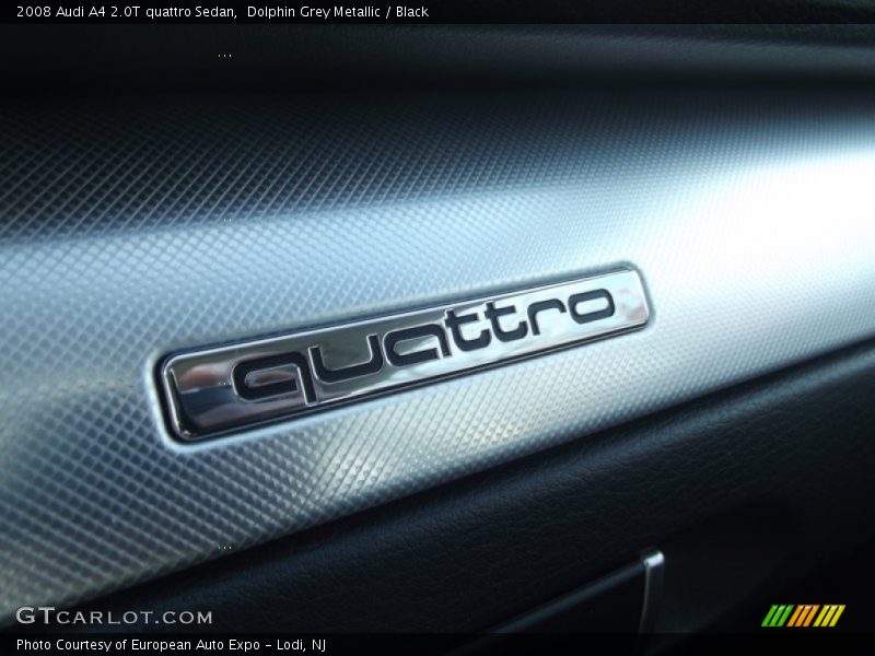 Dolphin Grey Metallic / Black 2008 Audi A4 2.0T quattro Sedan