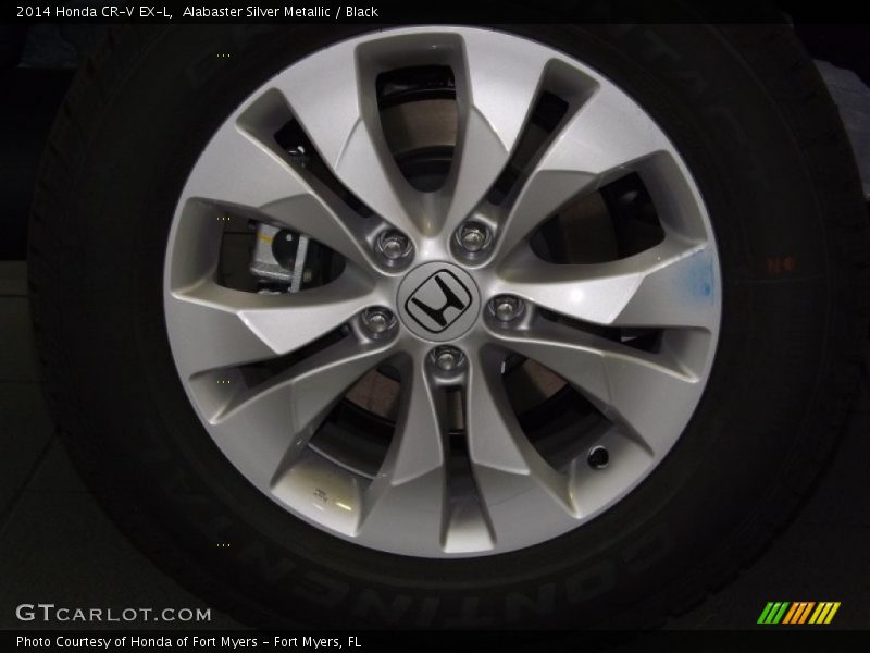 Alabaster Silver Metallic / Black 2014 Honda CR-V EX-L