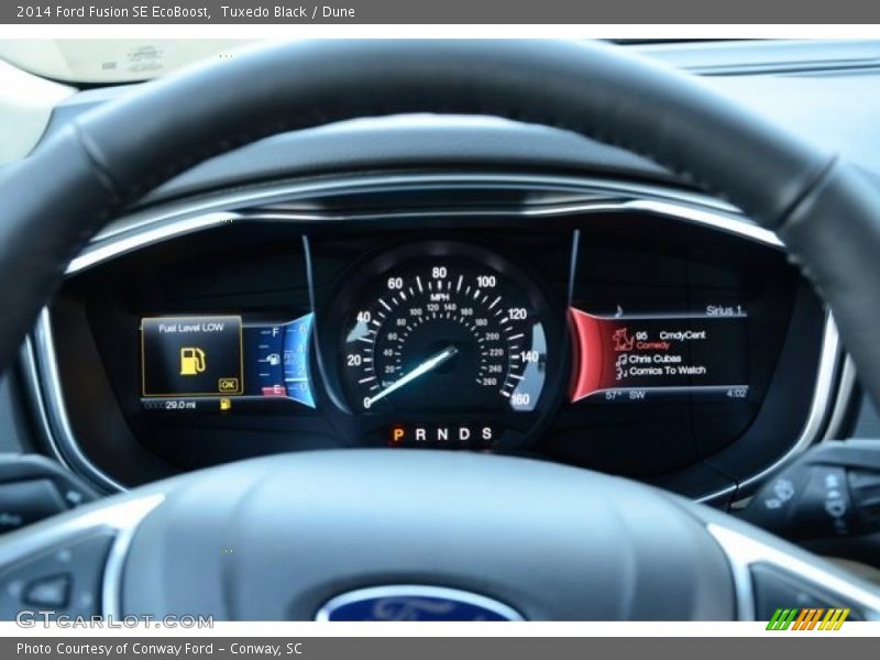 Tuxedo Black / Dune 2014 Ford Fusion SE EcoBoost