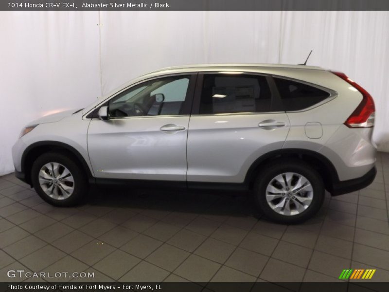 Alabaster Silver Metallic / Black 2014 Honda CR-V EX-L