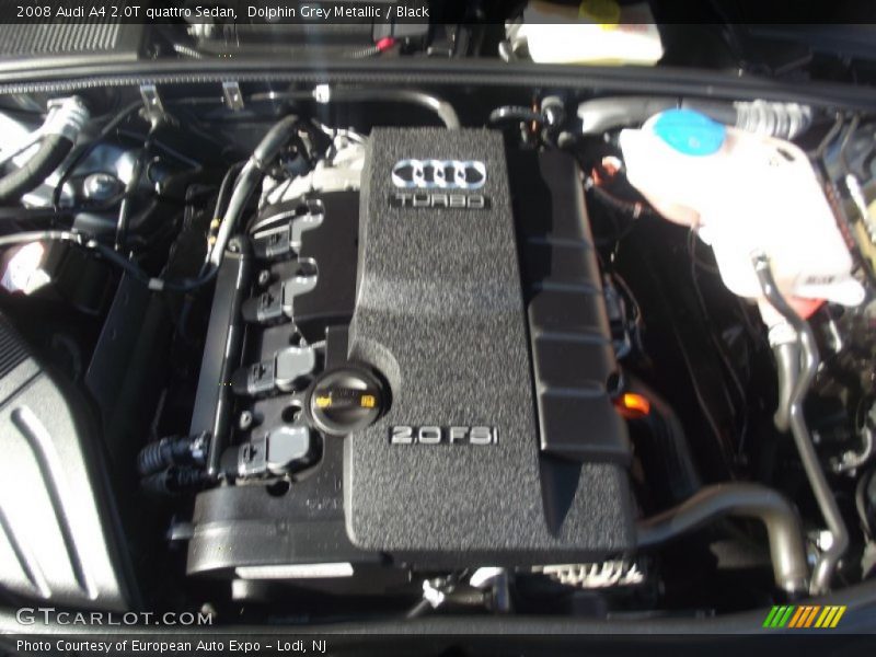 Dolphin Grey Metallic / Black 2008 Audi A4 2.0T quattro Sedan