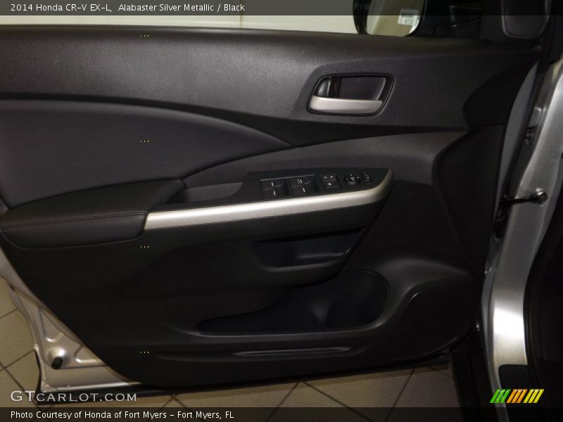 Alabaster Silver Metallic / Black 2014 Honda CR-V EX-L