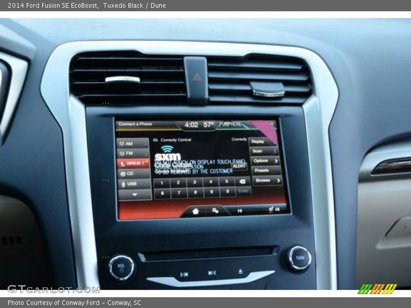 Tuxedo Black / Dune 2014 Ford Fusion SE EcoBoost