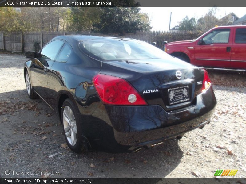 Crimson Black / Charcoal 2010 Nissan Altima 2.5 S Coupe