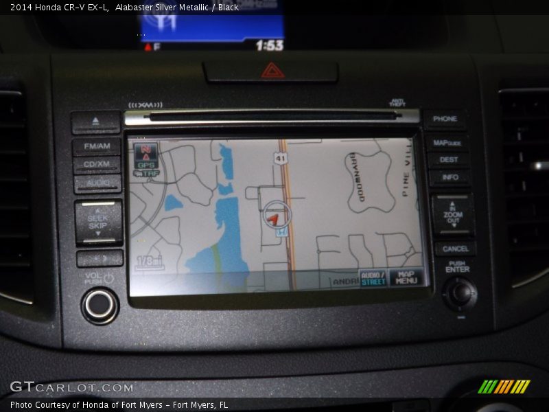 Alabaster Silver Metallic / Black 2014 Honda CR-V EX-L
